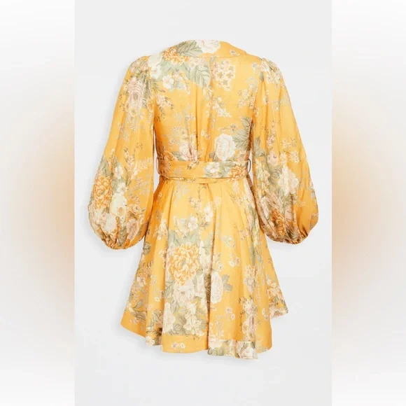 Zimmerman Amelie Wrap Dress Short size 1 - Picture 2 of 7